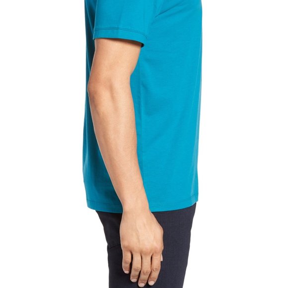 Calibrate Men's TEE Mercerized Cotton Jersey T-SHIRT XL Top NEW Blue LAST ONE! - Picture 6 of 14